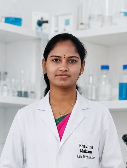 Bhavana Makam — Lab Technician, Sai Srinivasa Diagnostic Centre